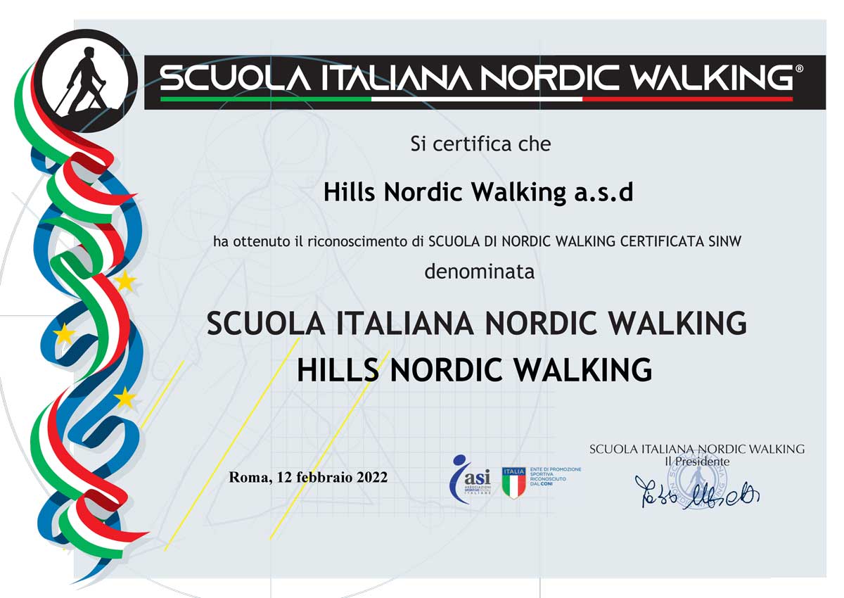 hills nordic walking